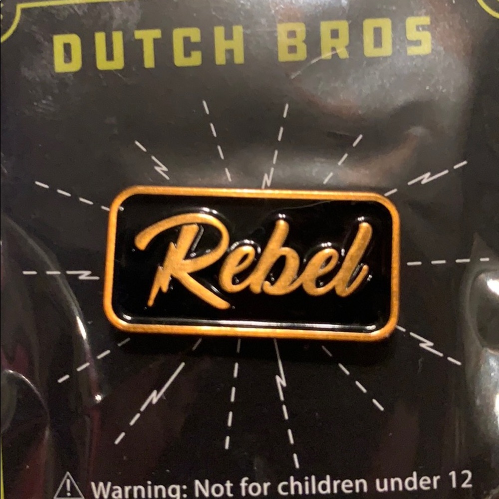 Dutch bros rebel pin